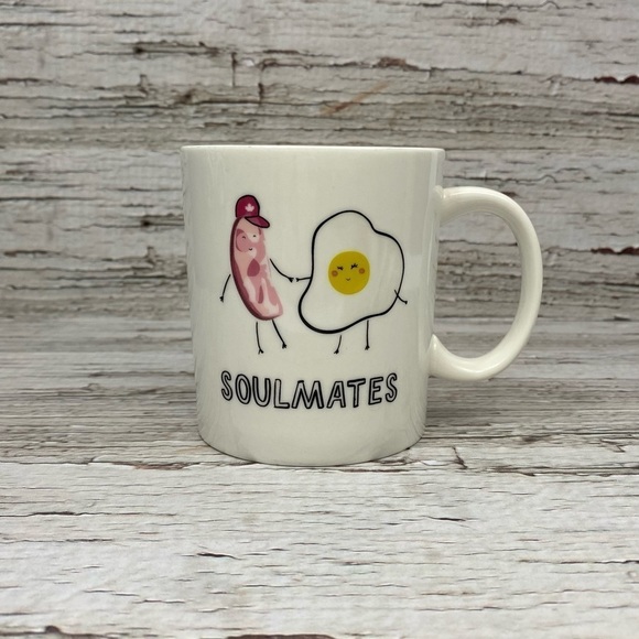 INDIGO | Bacon and Eggs Soulmate Mug Double Sided Mug Cup Coffee Tea - Picture 1 of 3